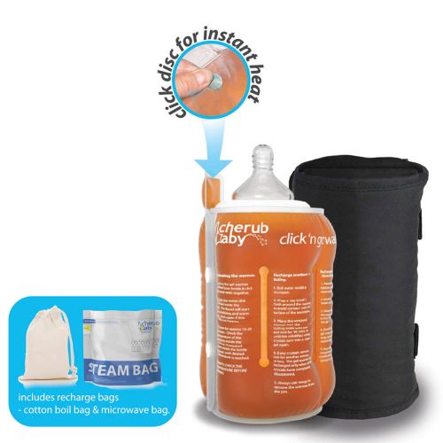 cherub baby bottle warmer click n go