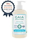 TMB Awards 2025 Highest Rated Haircare - GAIA Natural Baby Hair & Body Wash