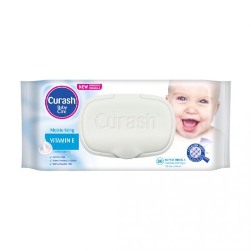 curash vitamin e baby wipes