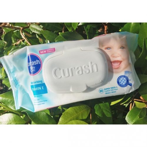 curash vitamin e baby wipes