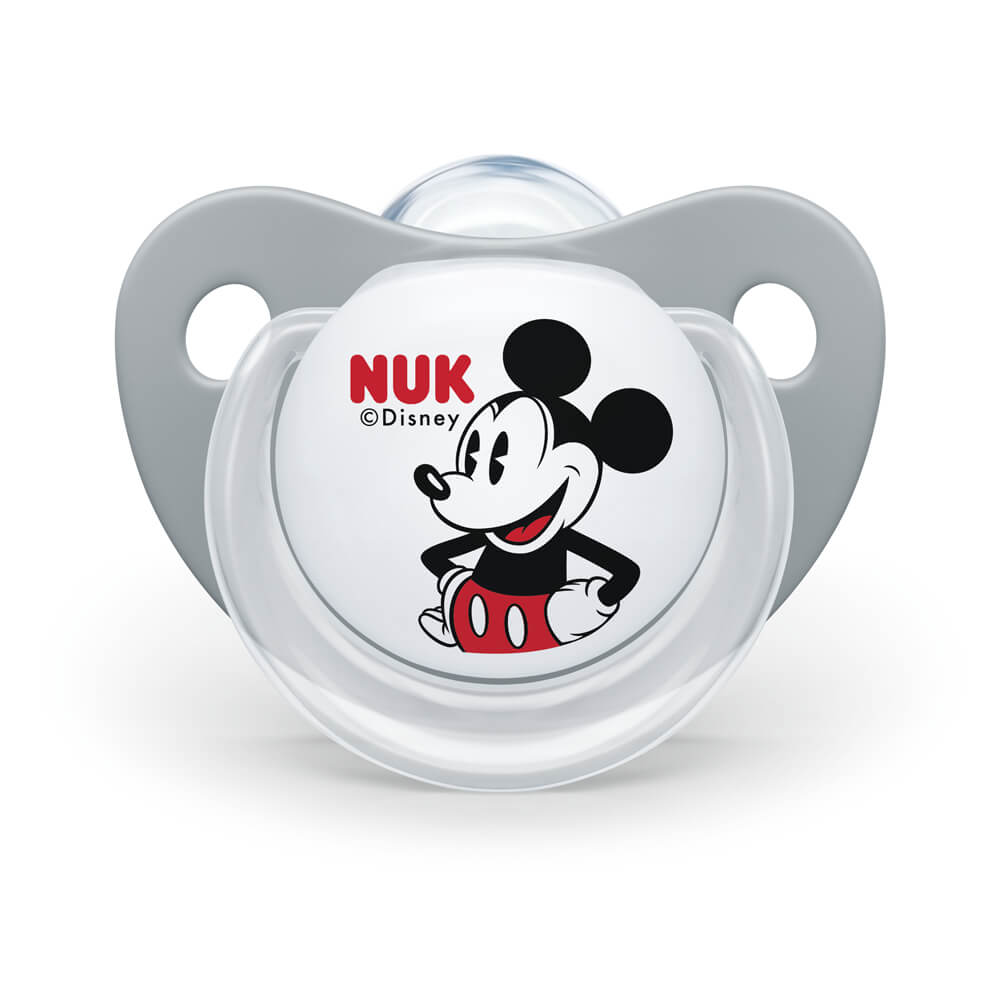 NUK Mickey Mouse Silicone Soother Tell Me Baby
