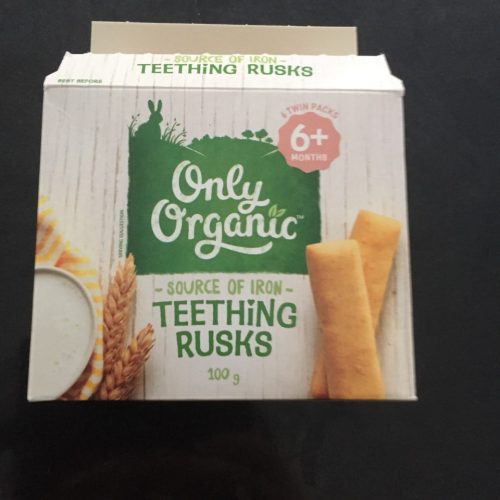 only organic baby teething rusks 100g