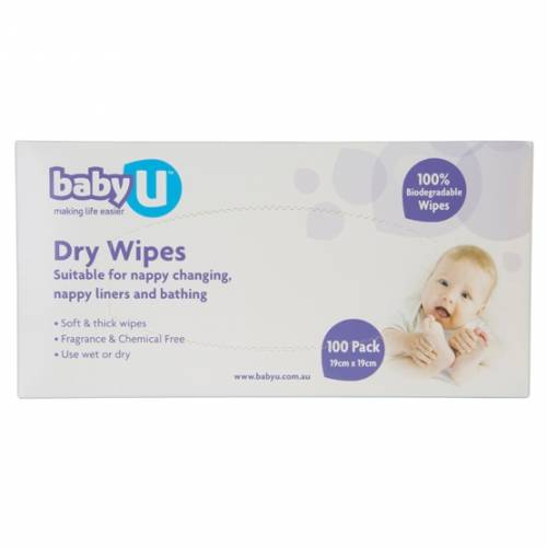 baby u dry wipes 100 pack