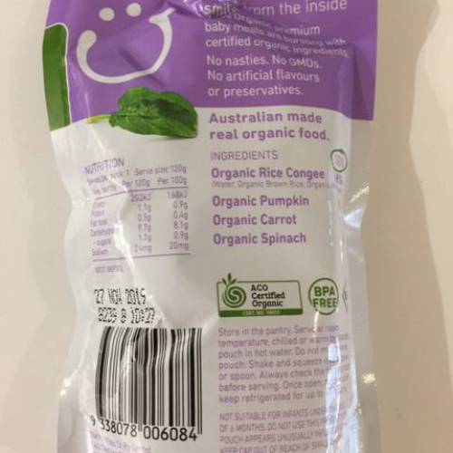 bubs organic pouches