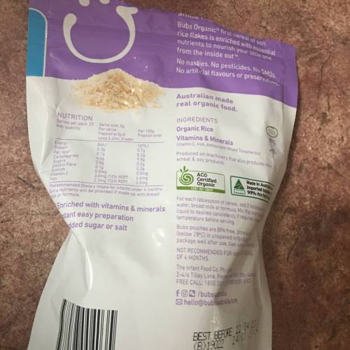 bubs organic pouches