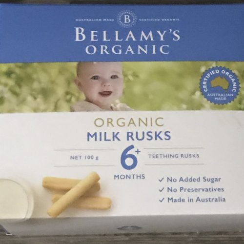 bellamy organic milk rusk