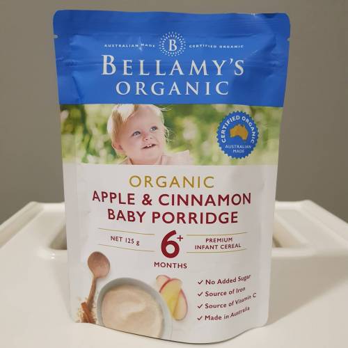 bellamy apple cinnamon porridge