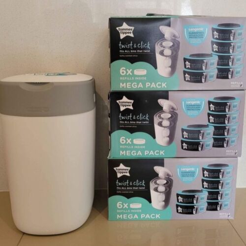 Tommee Tippee Twist & Click Nappy Disposal System Refill Cassettes