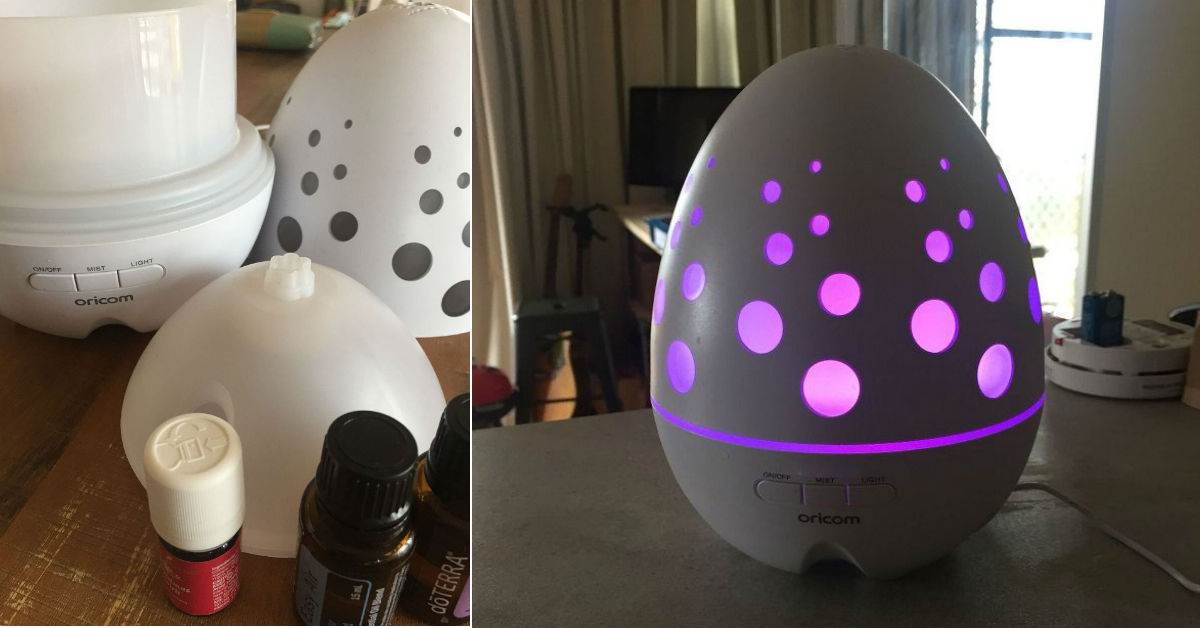 AD100 Aroma Diffuser Night Light Review L Abbott Tell Me Baby