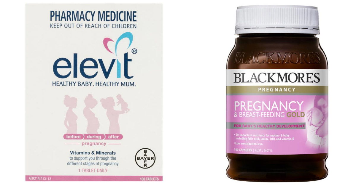 Blackmores VS Elevit pregnancy vitamins Tell Me Baby