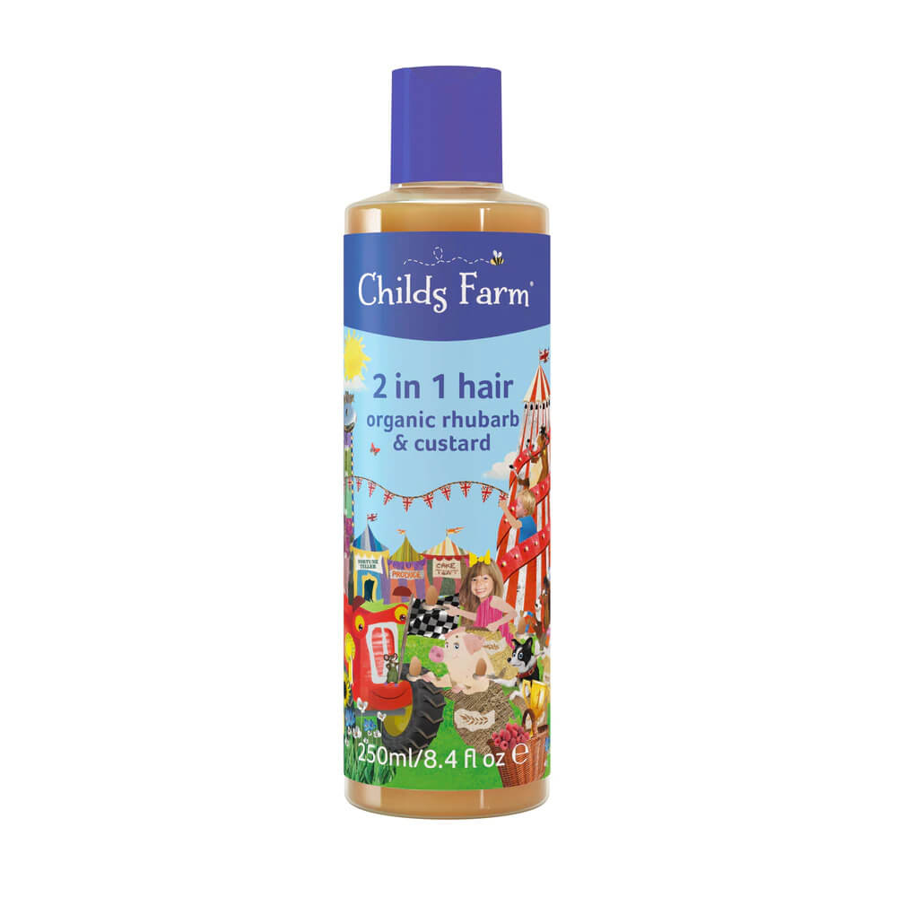 Childs Farm 2in1 Shampoo & Conditioner Organic Rhubarb & Custard