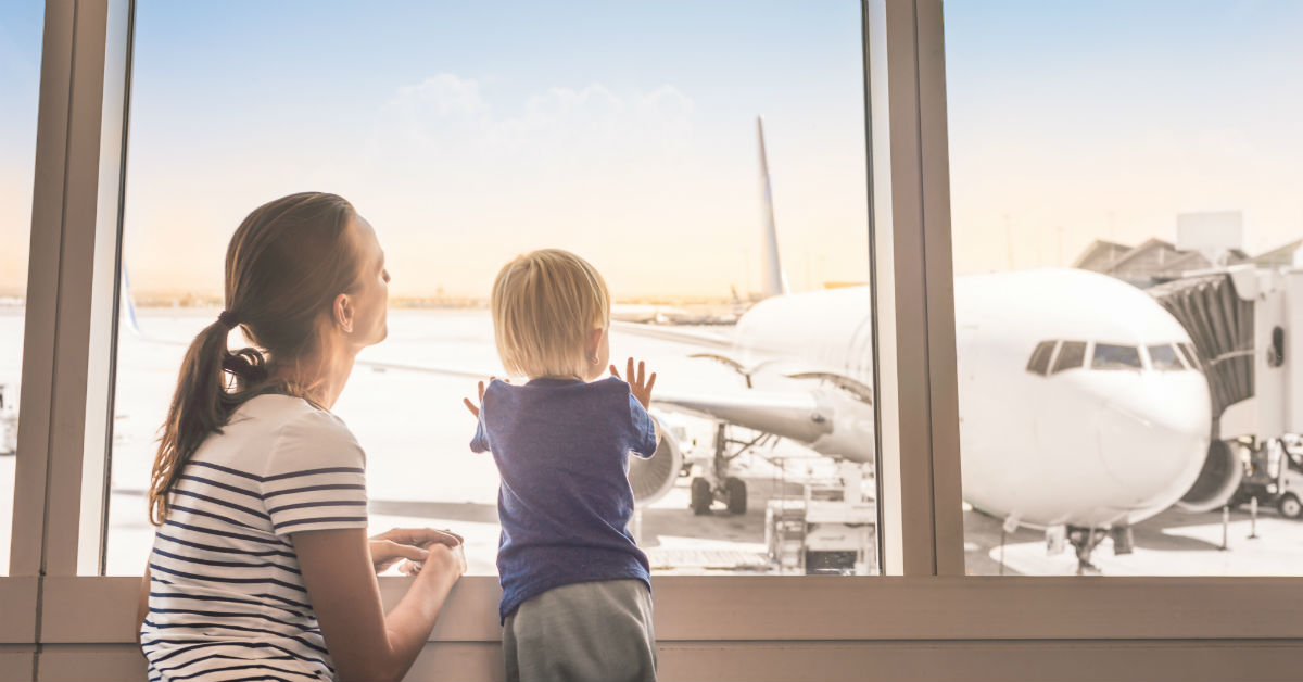 flying with toddler