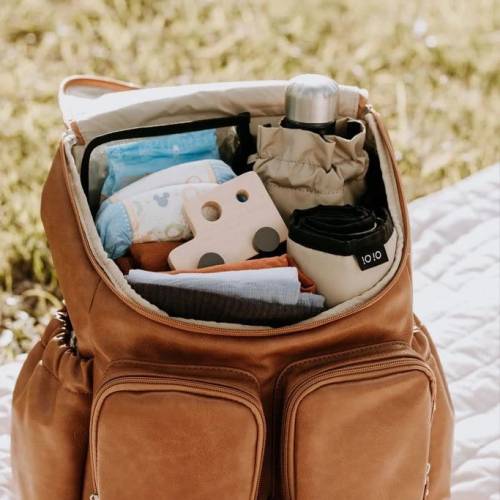 oioi leather nappy bag