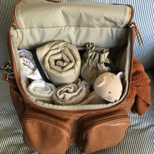 oioi leather nappy bag