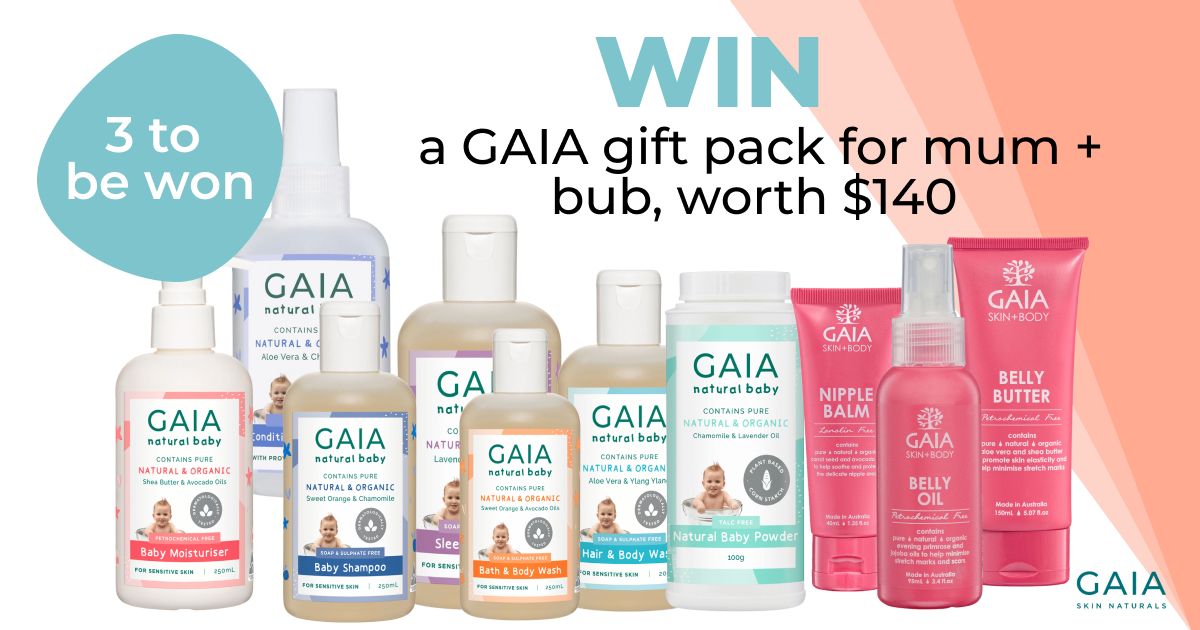 Win a GAIA pack of skincare goodies for mum and baby Tell Me Baby