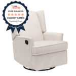 TMB Awards 2025 Highest Rated Feeding Chair - iL Tutto Chelsea Nursery Reclining Glider Chair Egg Shell