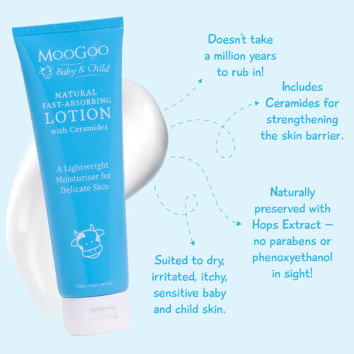 MooGoo Baby Fast Absorbing Lotion with Ceramides Reviews Tell Me Baby