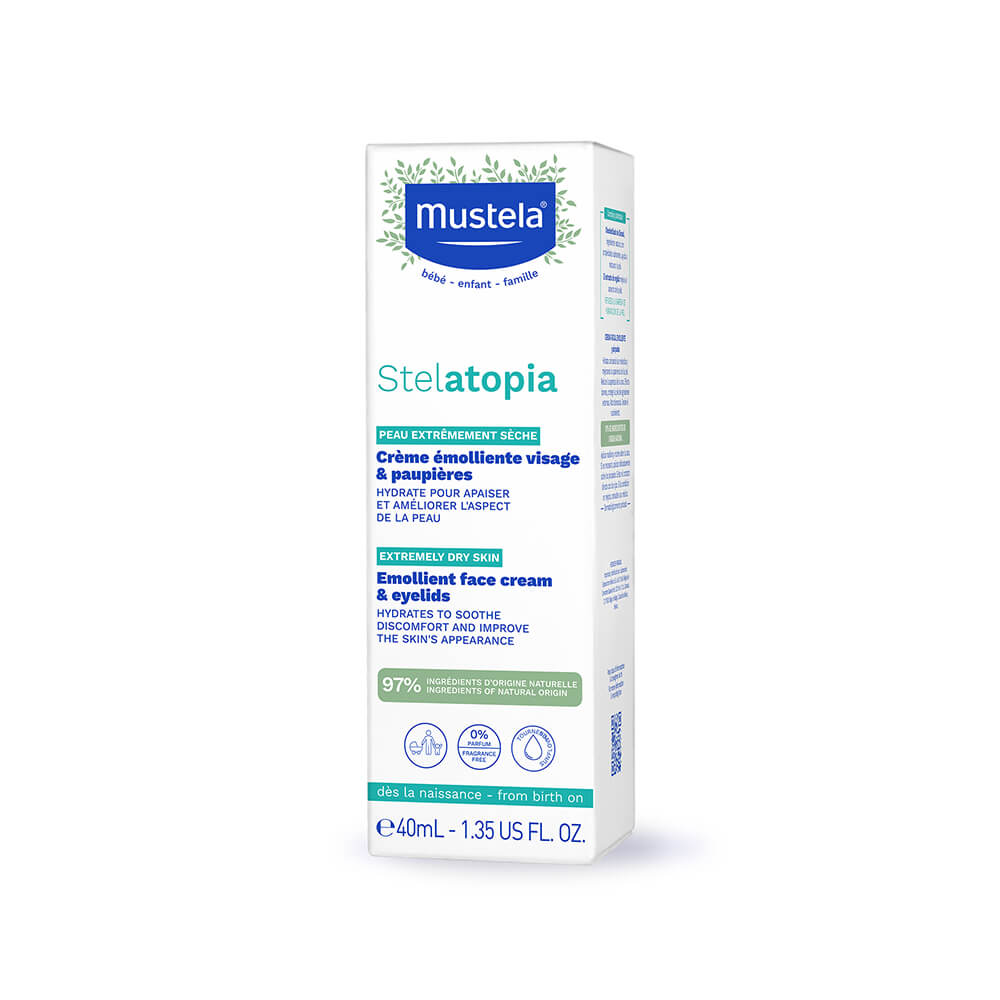 Emollient Balm Mustela Stelatopia Emollient Face Cream 40 Ml
