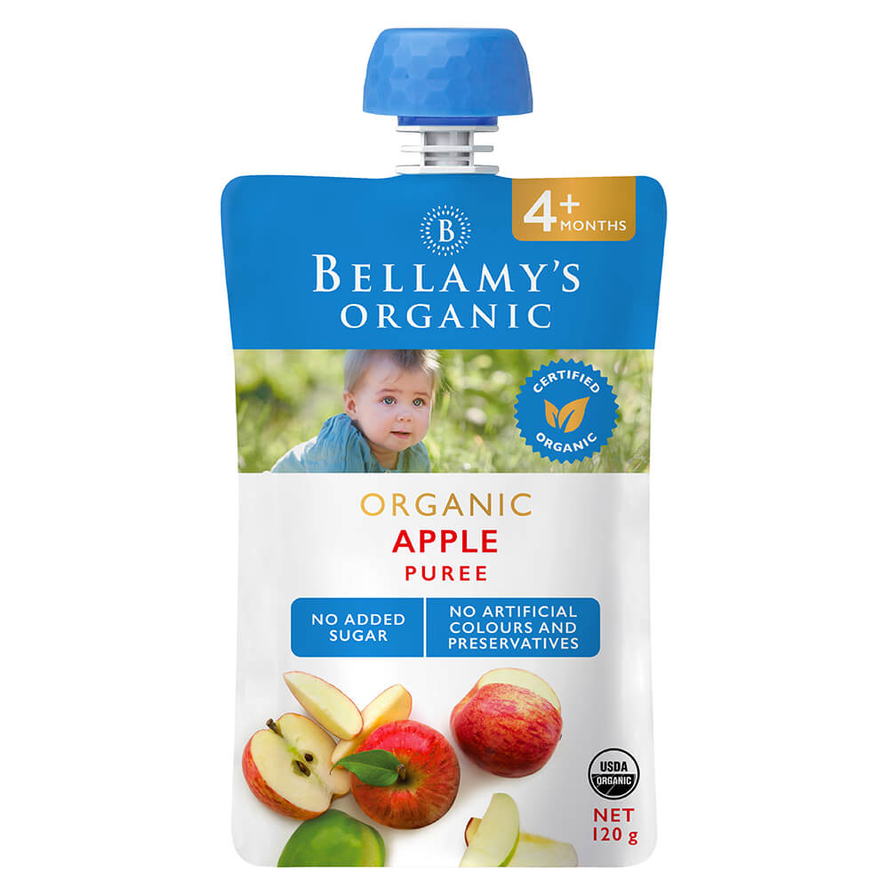 Bellamy's Organic Apple Puree 4m+ Reviews Tell Me Baby